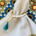 Rosary napkin ring with napkin