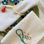 Rosary with Saha word and the rosary napkin ring