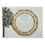 fig tree placemat with plate