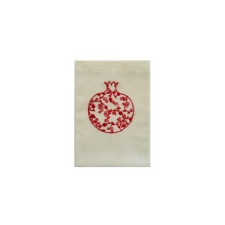 Embroidered Red Pomegranate 6 Napkins