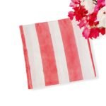 Pink Striped Tablecloth