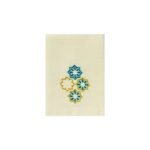 Embroidered Arabesque Turquoise Napkin