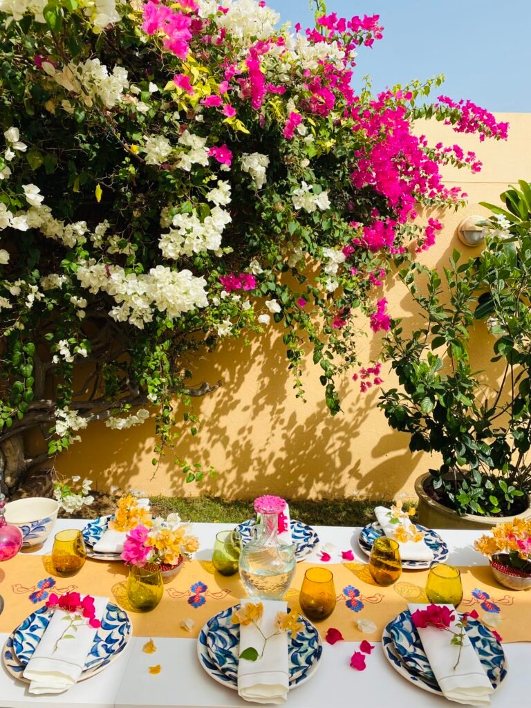 garden table decor