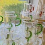 Istikana Moon Green Glass set 6