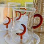 Istikana Moon Brown Glass set 6